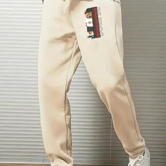 Men's Comfy Drawstring Joggers Loose Fit Stretch Pants