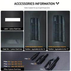 6pcs Stackable Tool Storage Bin Combinable Tools Organizer Box