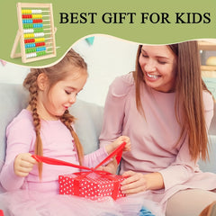Educational Wooden Abacus for Kids with Multicolor Beads