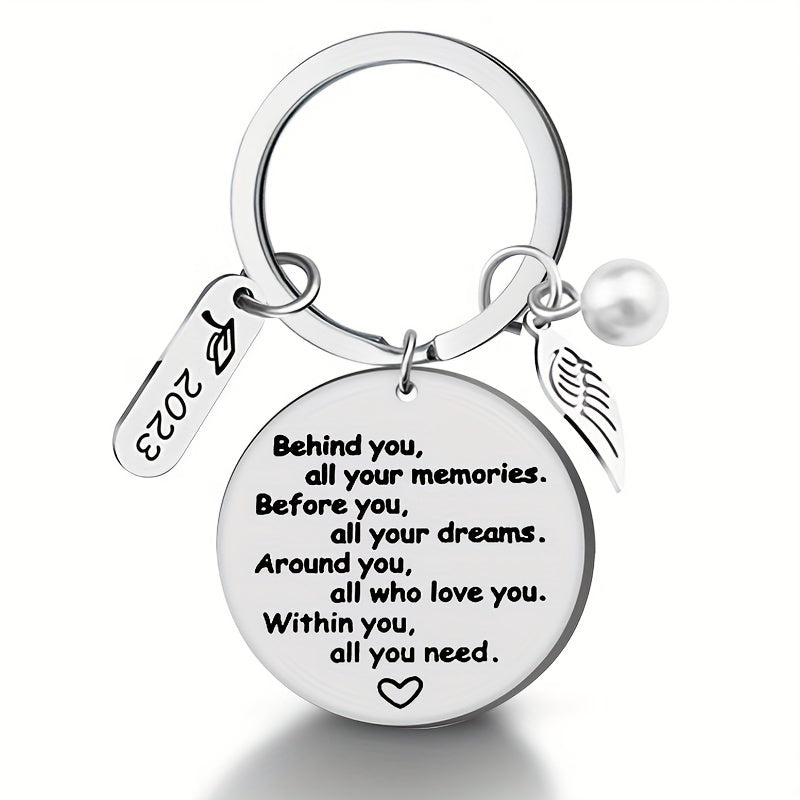 Graduation Keychain Senior Graduation For Her Him Stainless Steel