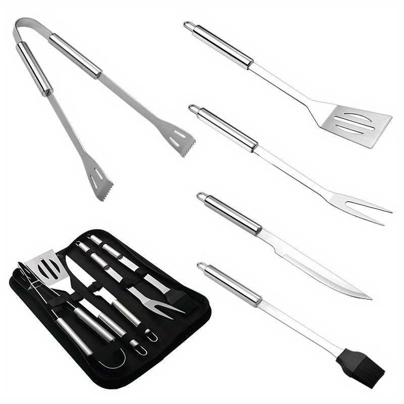 5pcs BBQ Set Outdoor Barbecue Kit with Storage Bag