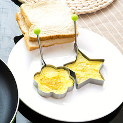 5pcs SS Omelet Shaper Fried Egg Mold Kitchen Gadgets