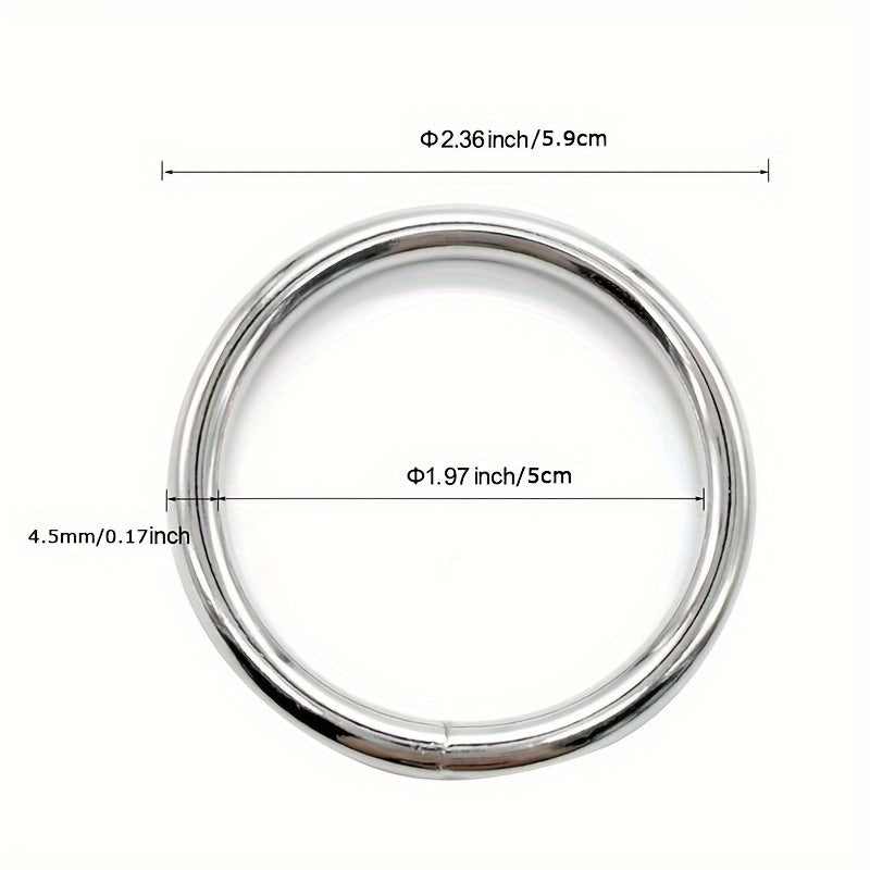 2" Tassel Hoop Plant Hook Welding Steel Silvery Tassel Ring 10pcs