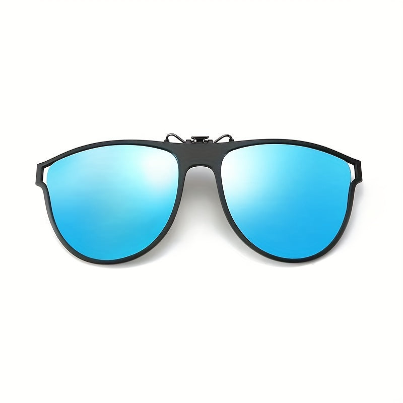 Polarized Clip On Sunglasses UV Protection Flip Up Glasses for Men