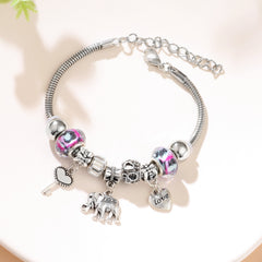 Elephant Charm Bracelet Animal Hand Decoration Jewelry Gift