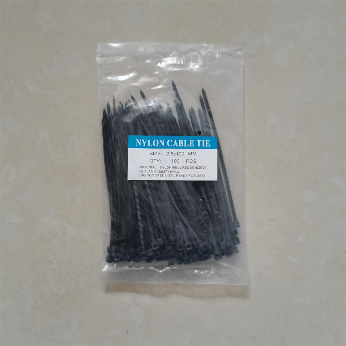 100pcs Self Locking Cable Ties for Organising Wires 0.9-14.99-19