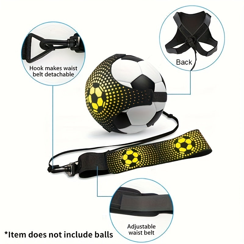 Football Kick Trainer Adjustable Elastic Soccer Ball Auxiliary Fitness Equipment