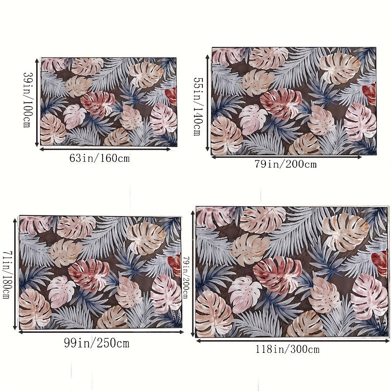 Maple Leaf Pattern Area Rug Soft Carpet for Living Room Bedroom