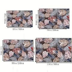 Maple Leaf Pattern Area Rug Soft Carpet for Living Room Bedroom