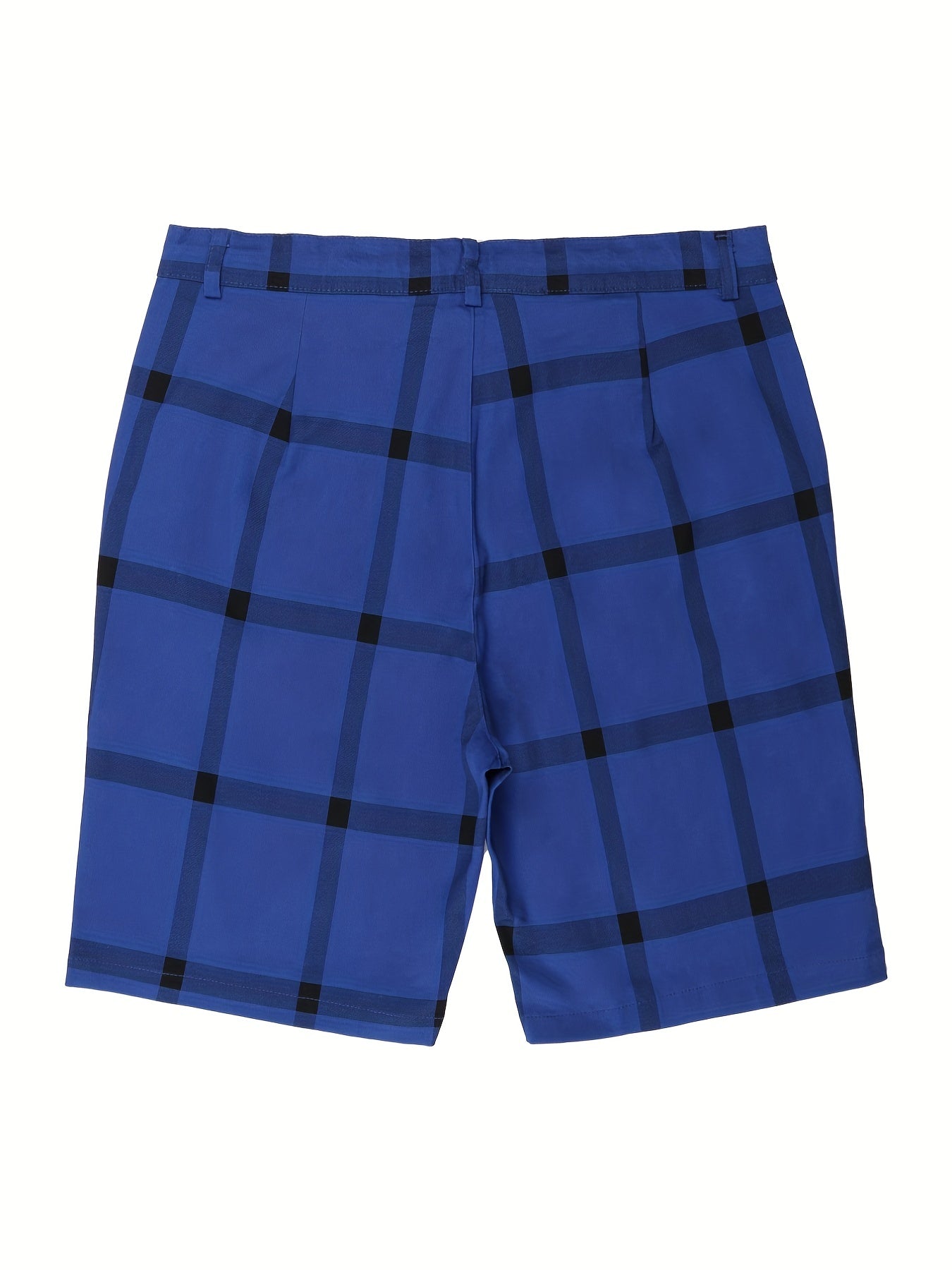 Men's Plaid Drawstring Slim Fit Summer Shorts