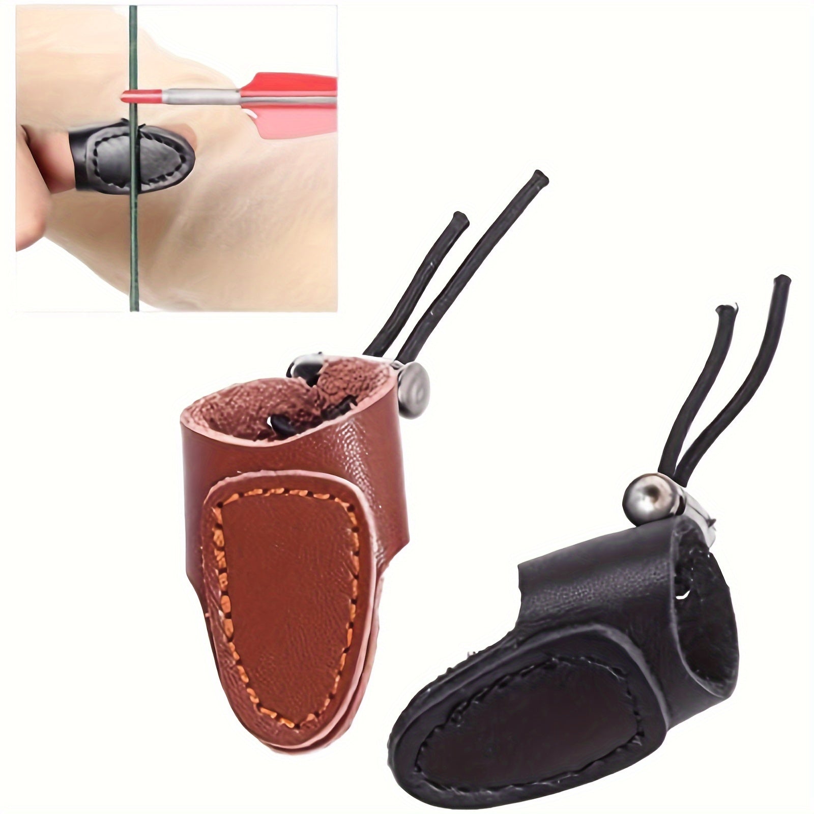 Archery Finger Tab Longbow Recurve Bow Protective Gear