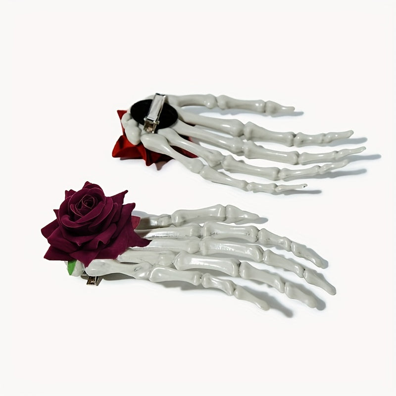 Punk Hair Clip Halloween Horror Large Claw Decor Hair Clip Women Girls Hair Acce