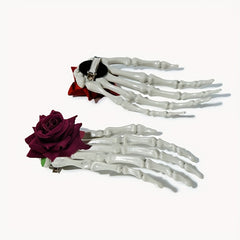 Punk Hair Clip Halloween Horror Large Claw Decor Hair Clip Women Girls Hair Acce