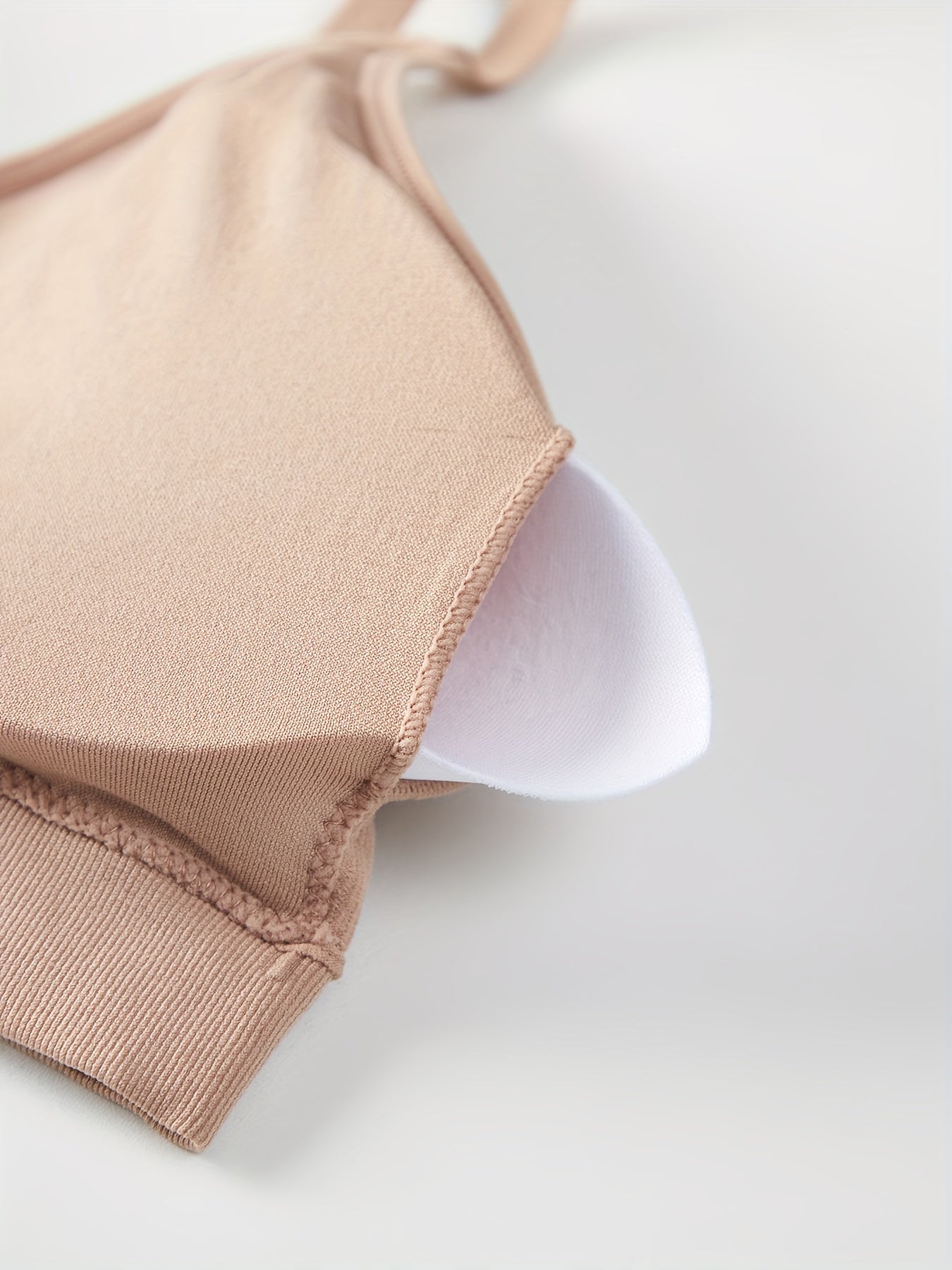 Textured Solid Wireless Bras Women's Intimates Lingerie