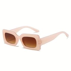 Y2K Rectangle Sunglasses UV400 Sun Shades for Beach Party