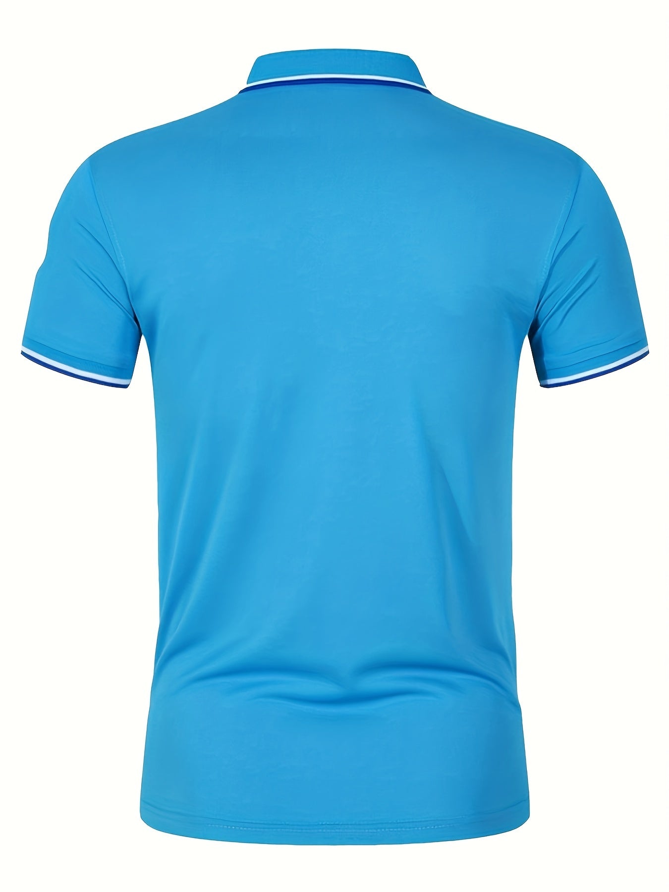 Eagle Pattern Men's Polo Shirt Custom Fit Tipped Cuffs