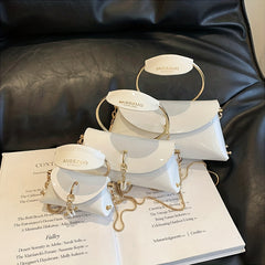 Solid Evening Bag Top Ring Clutch Purse Women's Dinner Banquet Party Hand