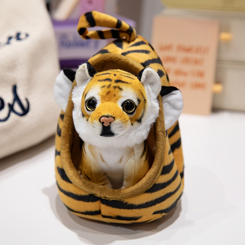 Adorable Mixed Animal Nest Plush Toy Soft Polyester Stuffed Animal Gift