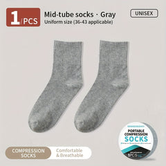 5 Pairs Disposable Wash Cotton Compression Socks