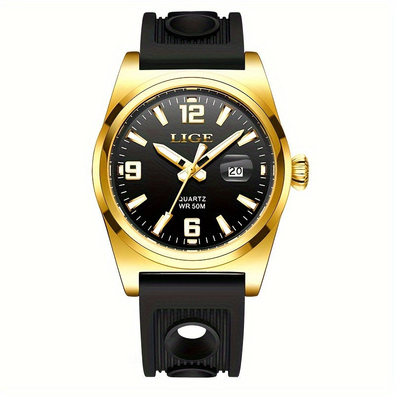 Women's Waterproof Luminous Date Wristwatch
