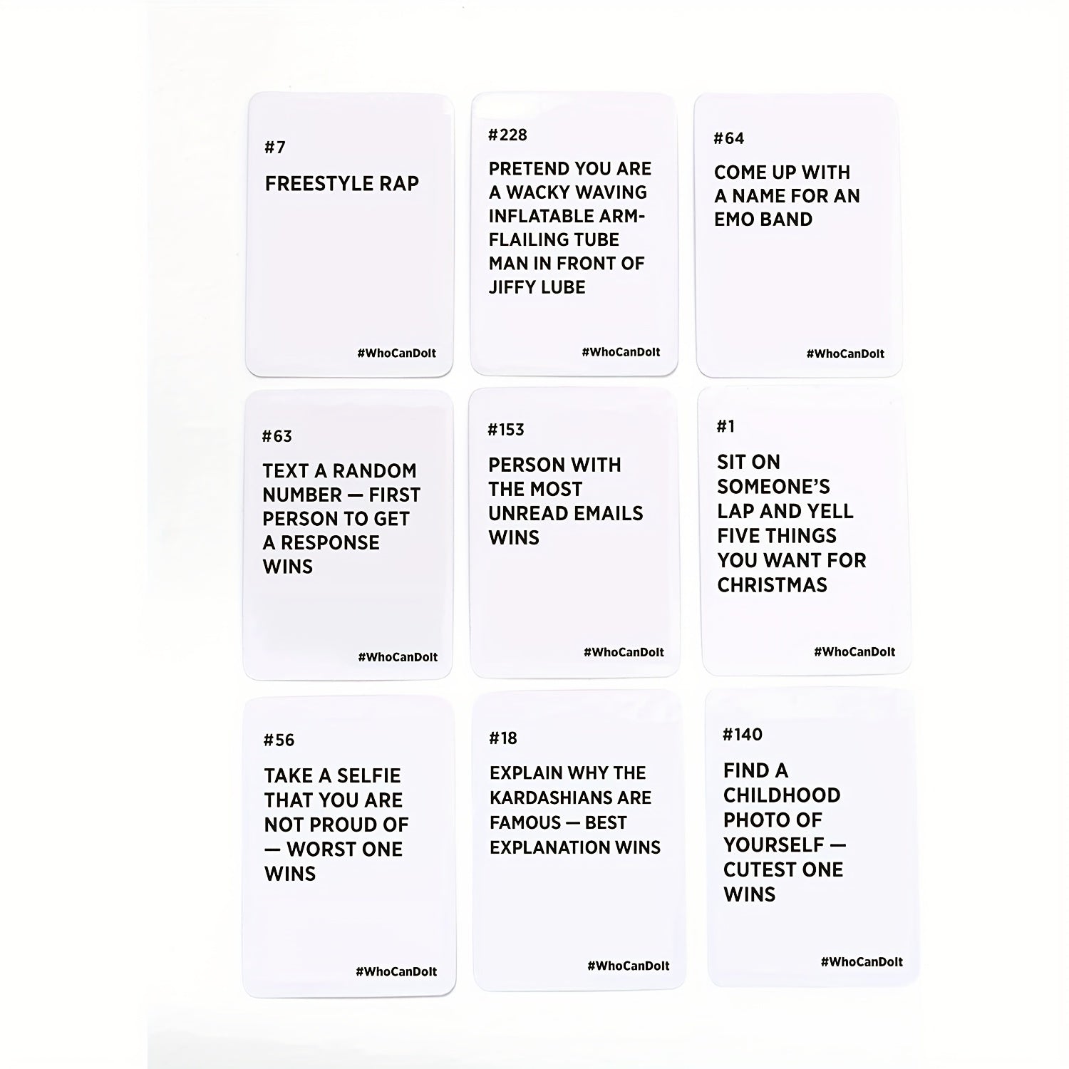 Halloween Party Game Cards Who Can Do It? Fun Board Game for Adults & Kids