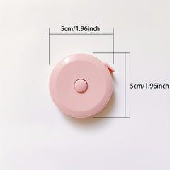 3pcs Leather Ruler Office Supplies Tape Measure Round Telescopic
