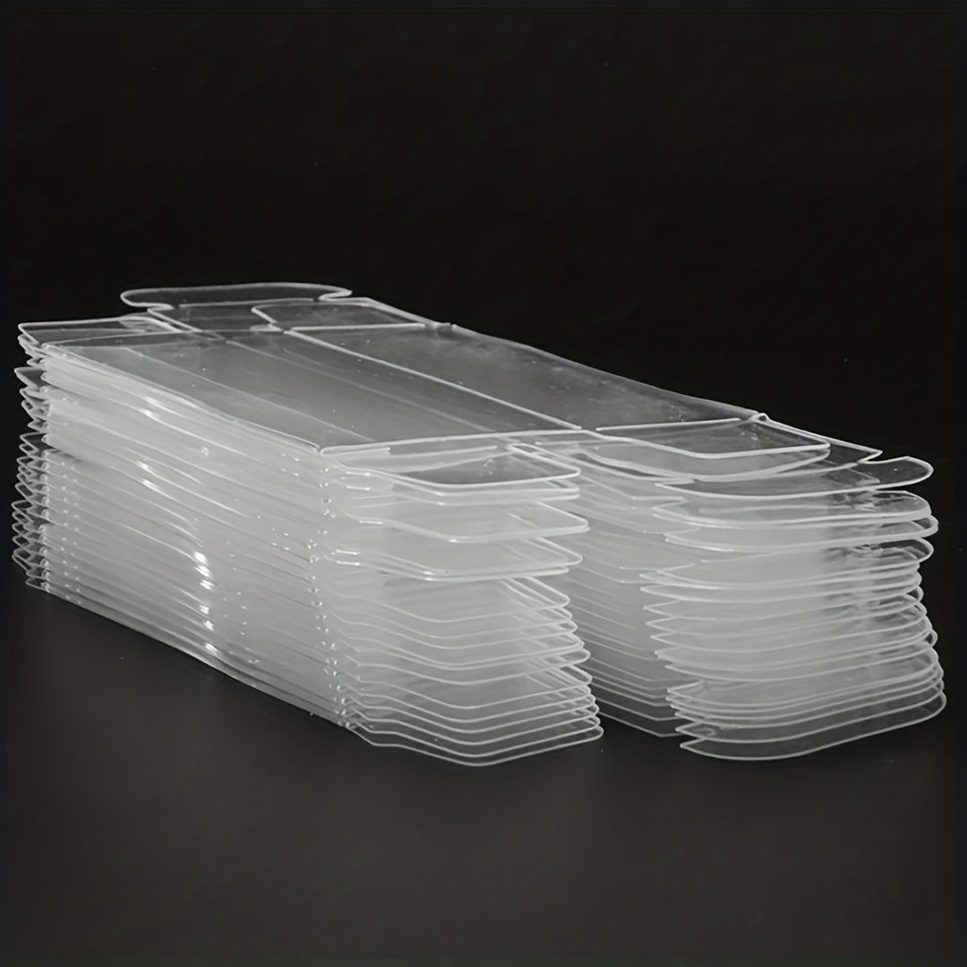 25PCS Small Scale Car Model Display Box 30 40 82mm PVC