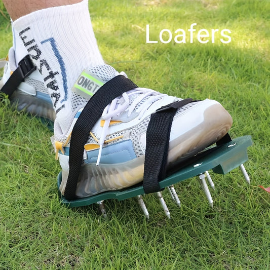 Lawn Inflatable Shoes Aerator Sandals with 2 Straps