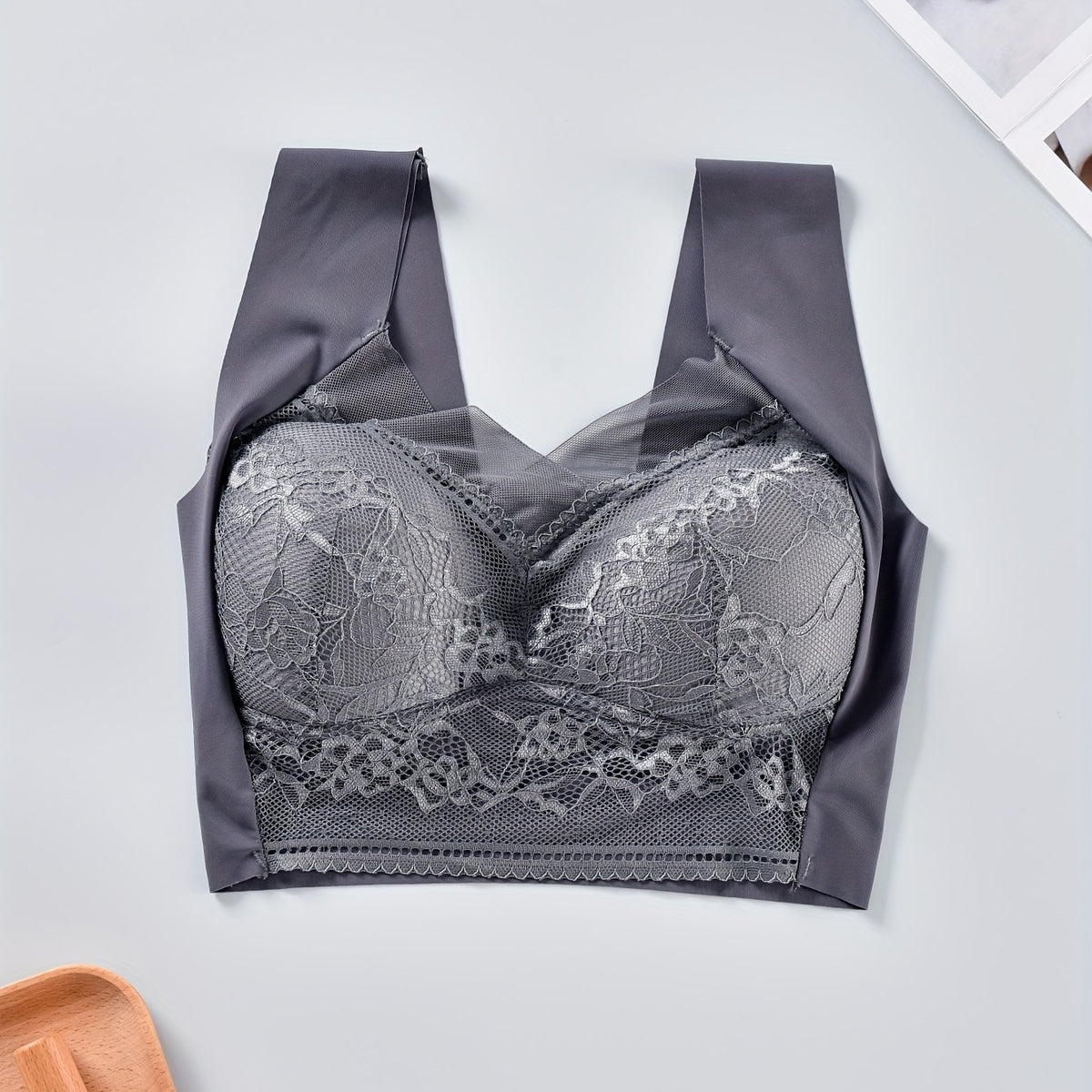Lace Wireless Full Coverage Bra