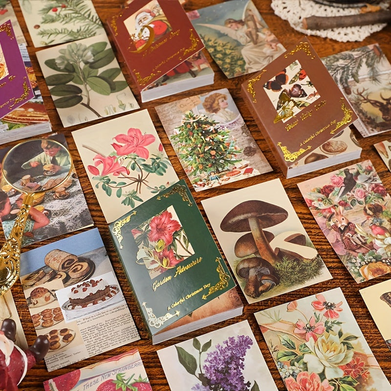 50 Christmas Scrapbook Sheets - DIY Crafts Gift Wrapping Supplies