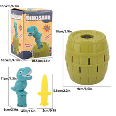 Dinosaur Tricky Wooden Barrel Interactive Game Toy
