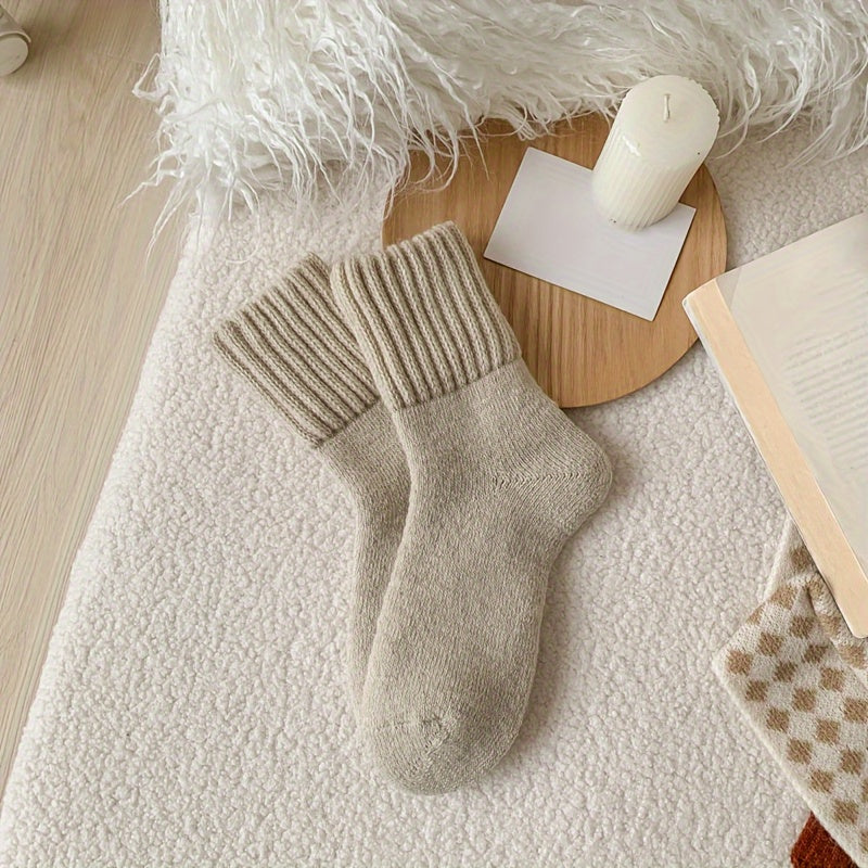 5 Pairs Soft & Comfy Mid Tube Socks Women's Stockings