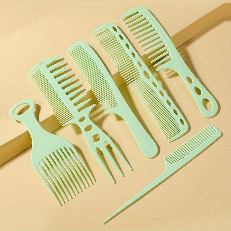 6pcs Anti Static Hairdressing Comb Set for Salon Home Use