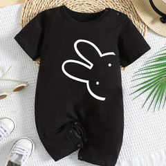 Baby Cotton Crop Sleeve Jumpsuit Romper Easter