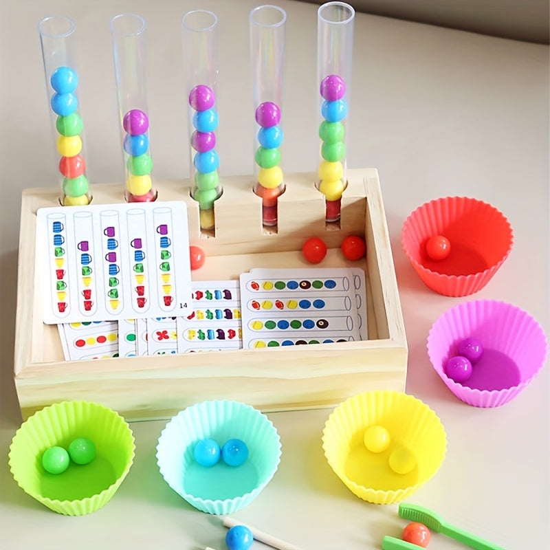 Montessori Math Bead Clip Test Tube Toys