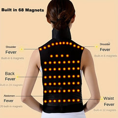 Magnetic Shoulder Warmer Waistcoat with Support Strips