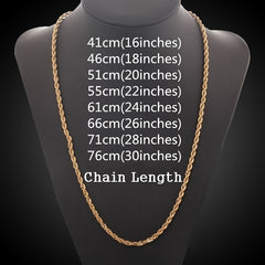 Golden Plated Silver Twist Necklace Bracelet Set
