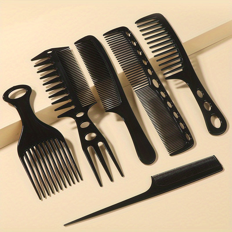 6pcs Anti Static Hairdressing Comb Set for Salon Home Use