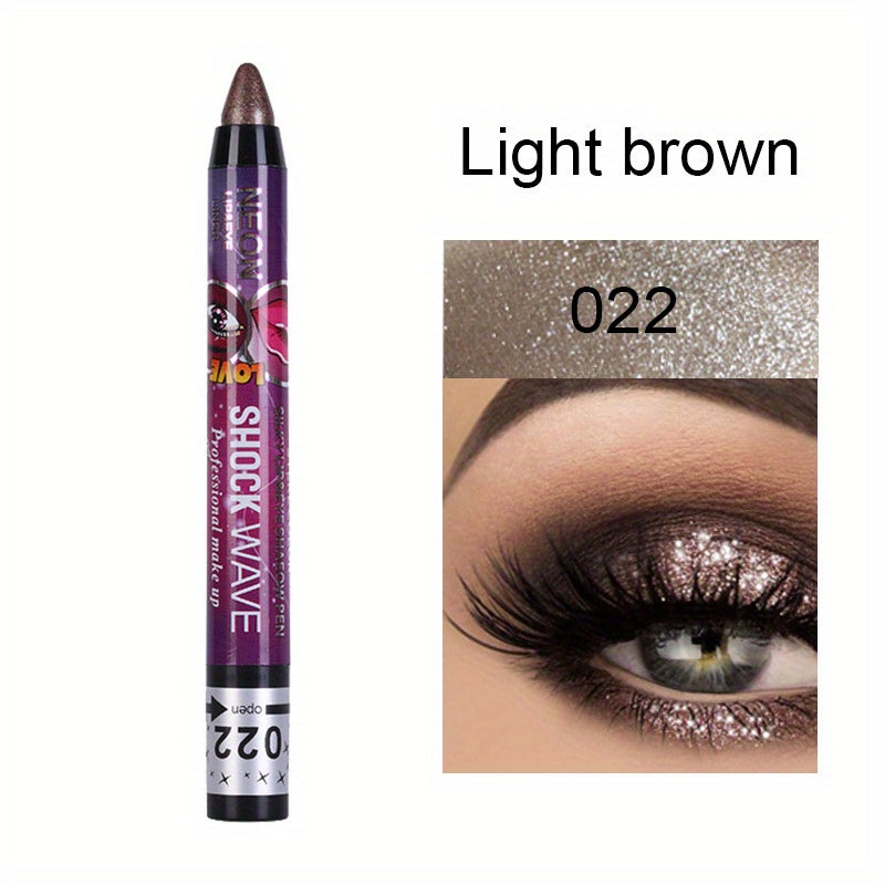 Eyeshadow Stick Lip Pencil 2 In 1 Smudge Proof Matte Sparkle