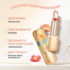 Long Lasting Jelly Lipstick Moisturizing Nourishing Lip Line Temperature Control