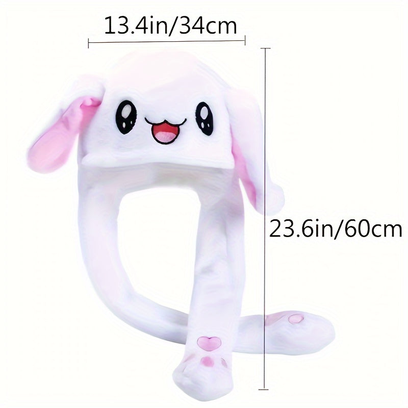 LED Illuminated Plush Rabbit Hat Role Playing Party Holiday Halloween