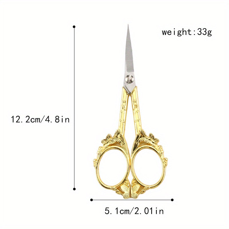 Retro Small Butterfly Scissors Stainless Steel Tea Ceremony Cross Stitching