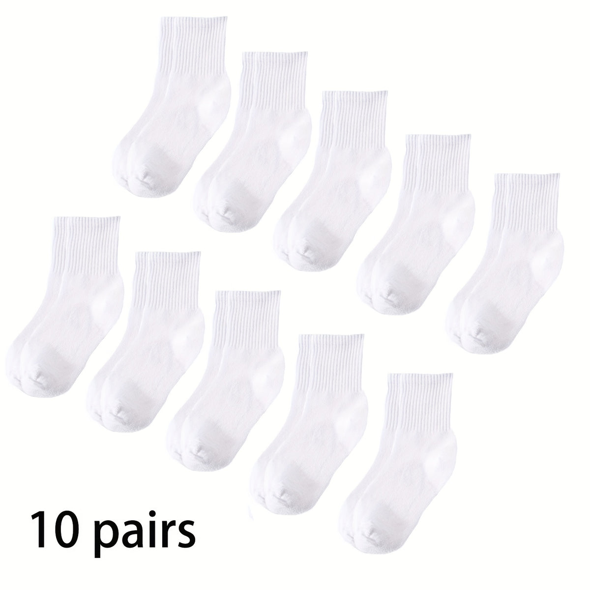 10 Pairs Kids Thickened Warm Socks for Autumn Winter