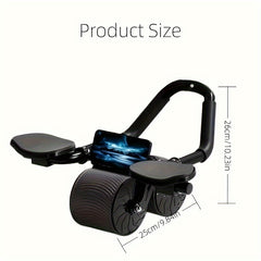 Automatic Rebound Ab Roller With Elbow Support