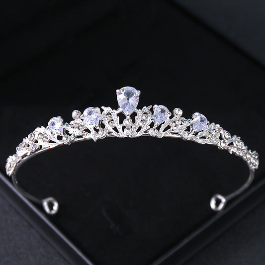 Silvery Rhinestone Crown Hairband Headband Bridal Wedding Favor