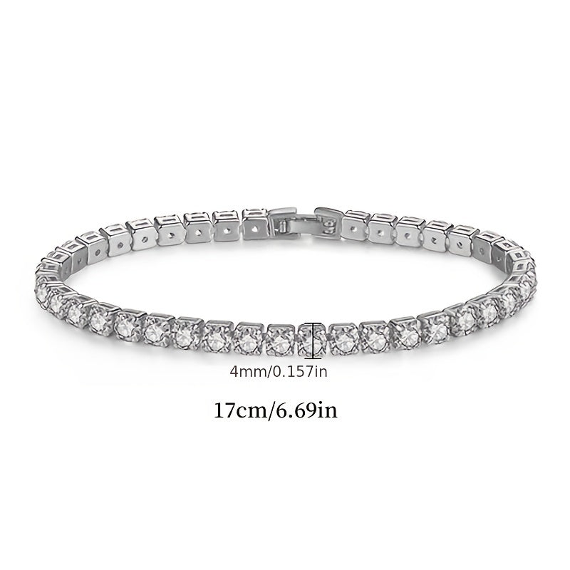 Single Row Zircon Holiday Style Women's Jewelry