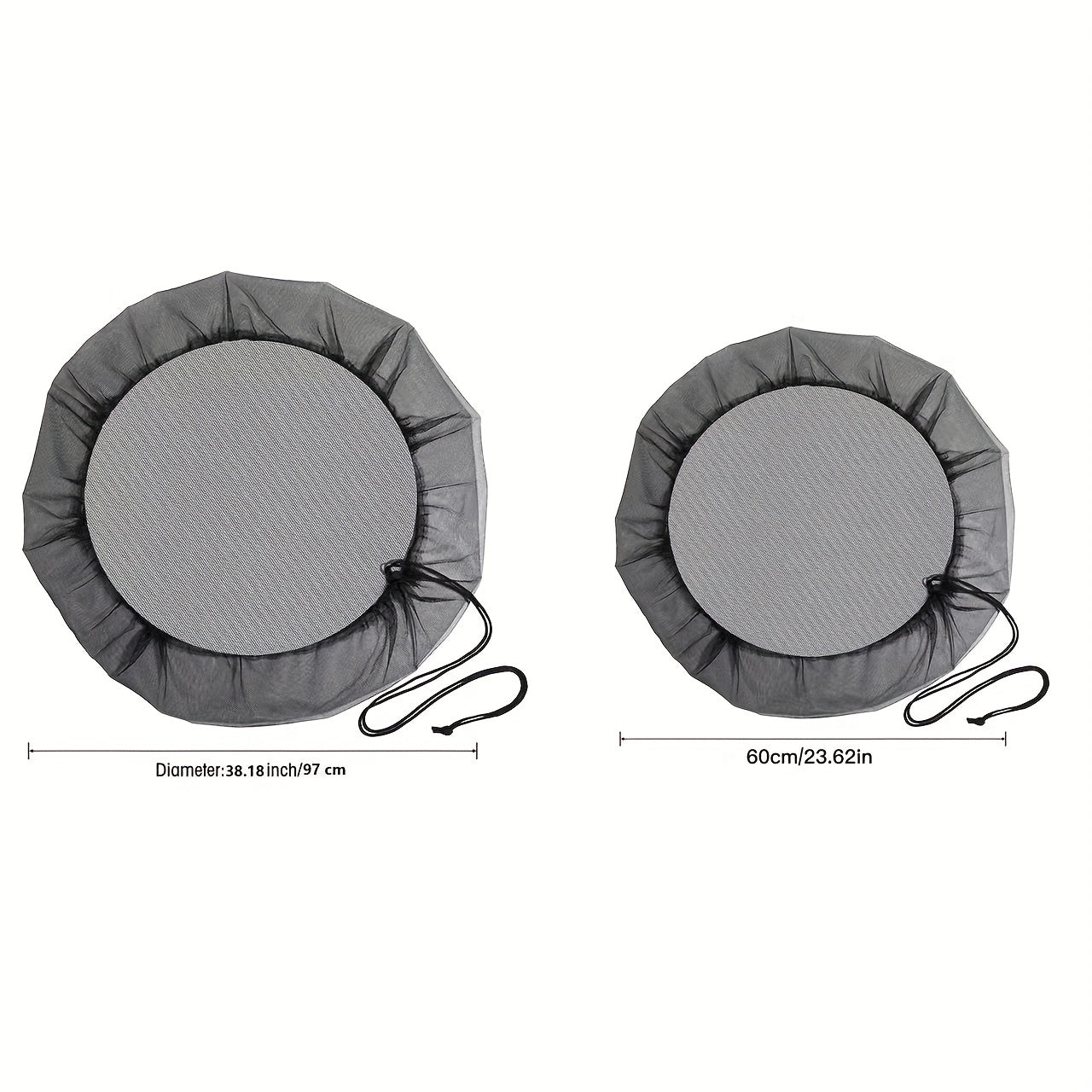 2pcs Outdoor Mesh Netting for Rain Barrels & Water Buckets