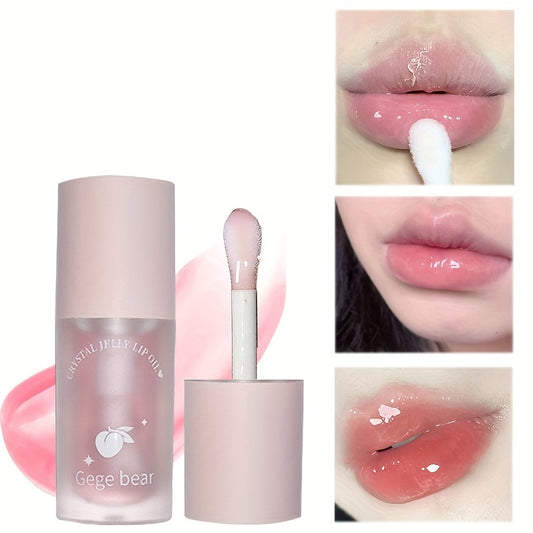 Peach Flavor Water Glow Crystal Jelly Lip Plumping Gloss