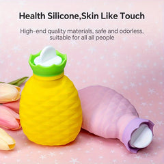 Silicone Hot Water Bag Skin-Friendly Portable Hot Water Bag