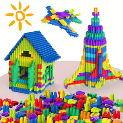 Rocket Bullet Blocks for Kids DIY Play Enhances Creative Thinking